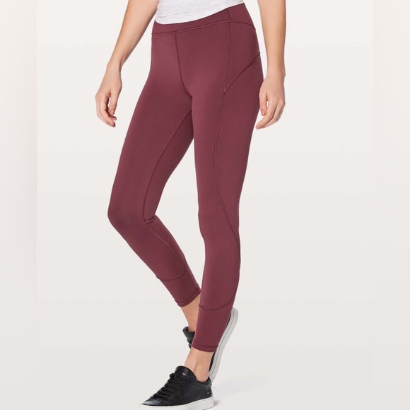 lululemon athletica Pants - Lululemon In Movement 7/8 Tight *Everlux-Redwood